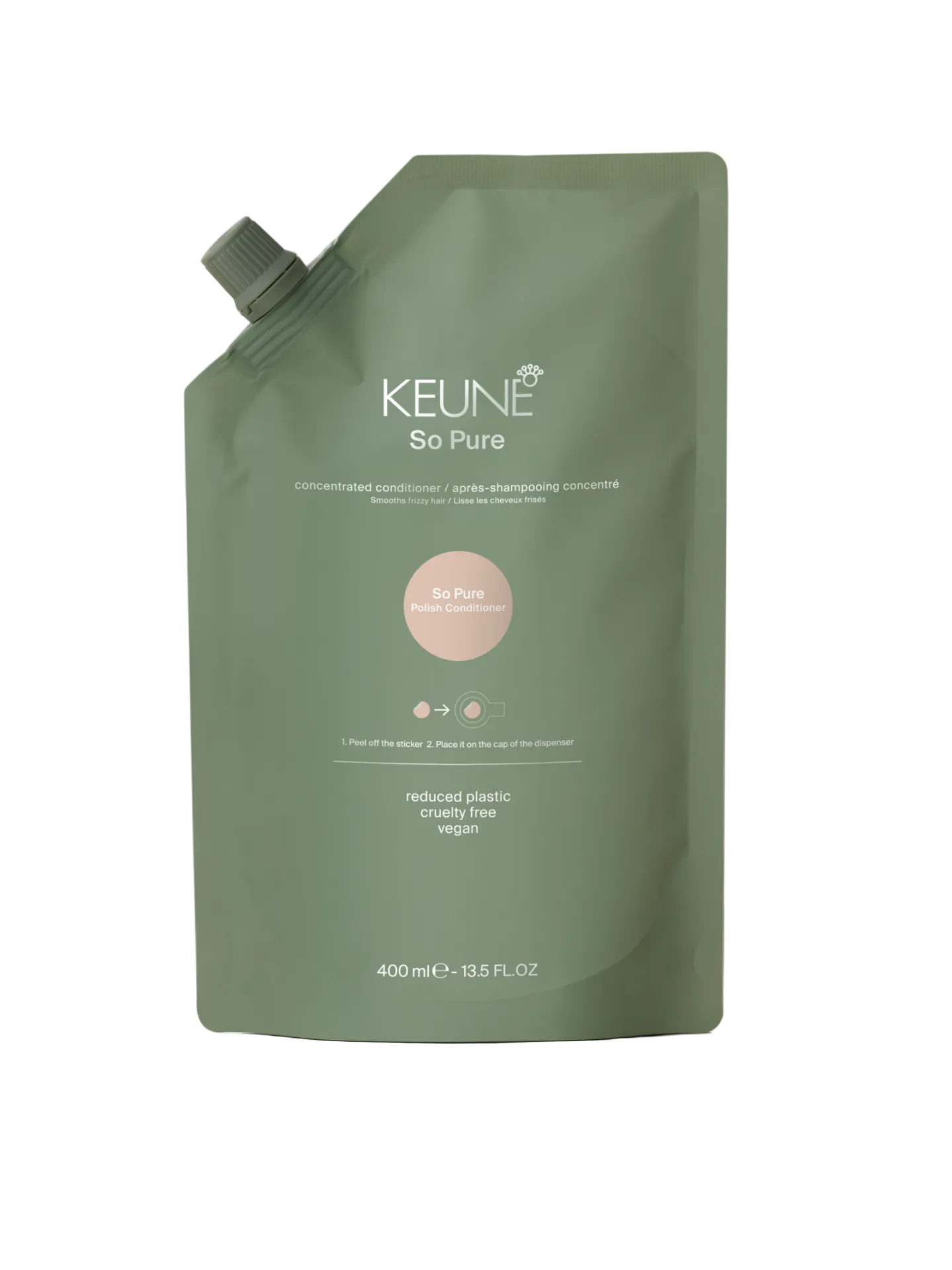 Smoothing conditioner Keune So Pure Polish Conditioner 400ml