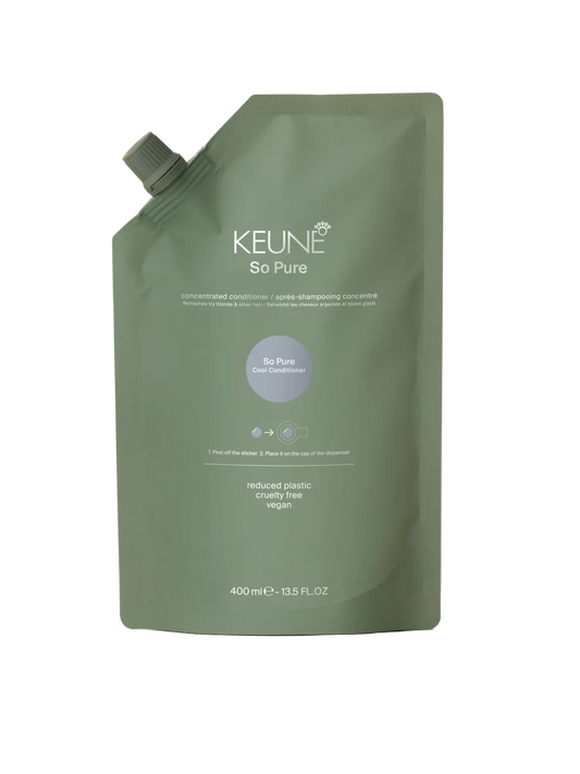 Conditioner to neutralize yellow tones Keune So Pure Cool Conditioner 400ml